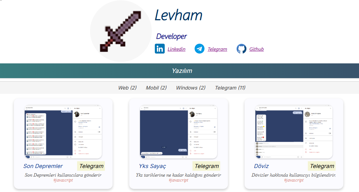 Levham Github Pages